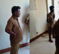 திருச்சி ஆட்சியர் அலுவலகத்தில் நாயைக் கொடூரமாக தாக்கிய மாநகராட்சி பணியாளர்
